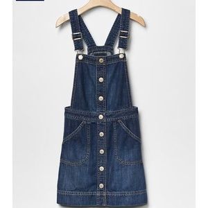 Gap kids denim overall skirt